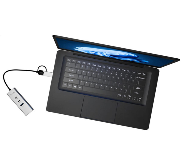 i-tec USB-C/USB-A Metal HUB 3 - 2x USB-C 1x USB-A 2.5GLAN - 1516525 - zdjęcie 3